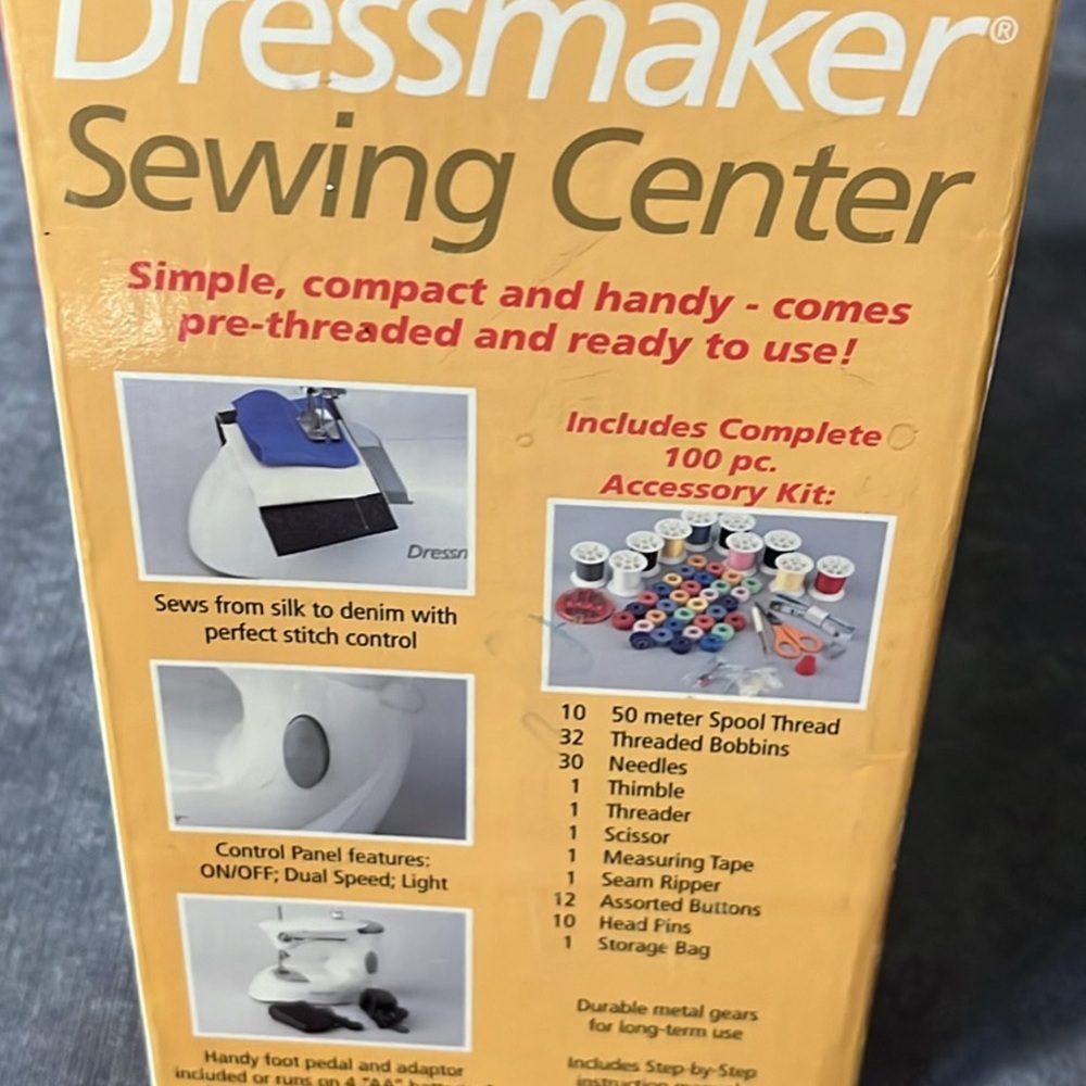Dressmaker Sewing Center Compact Sewing Machine – With Box - Picture 5 of 6